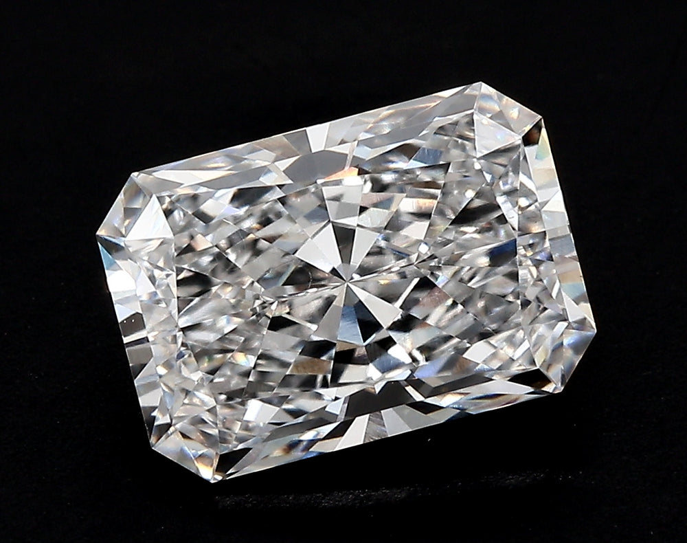 11.58 Carat Radiant Lab Diamond with  Cut Diamond in 14KT  view 1
