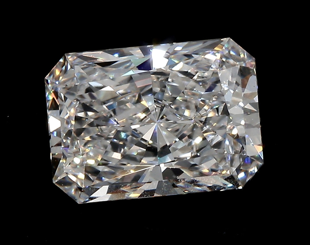 3.02 Carat Radiant Lab Diamond with  Cut Diamond in 14KT  view 1
