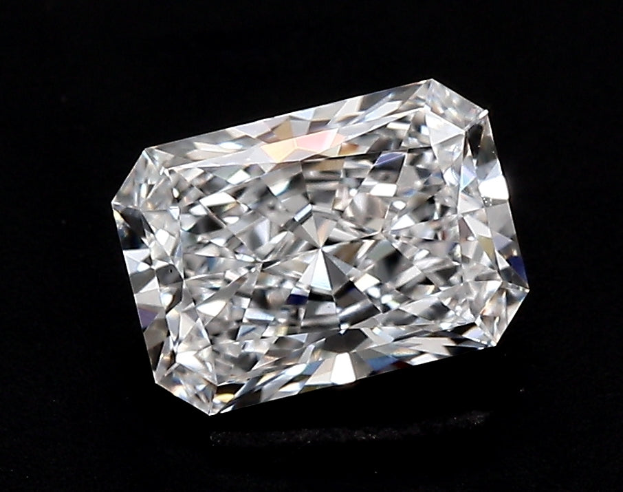 3.09 Carat Radiant Lab Diamond with  Cut Diamond in 14KT  view 1
