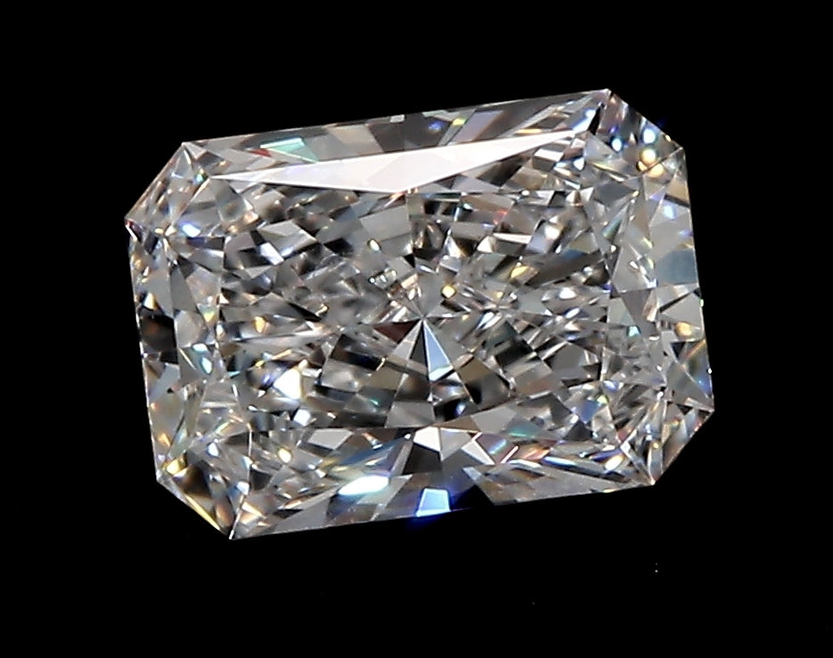 1.55 Carat Radiant Lab Diamond with  Cut Diamond in 14KT  view 1
