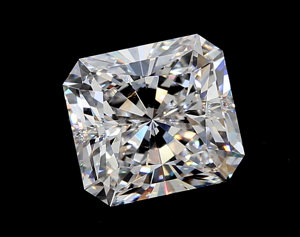 3.03 Carat Radiant Lab Diamond with  Cut Diamond in 14KT  view 1

