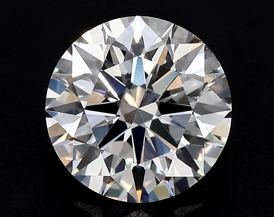 3.14 Carat Round Lab Diamond with  Cut Diamond in 14KT  view 1
