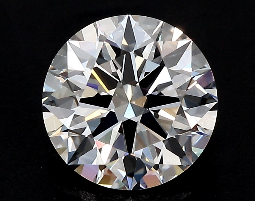 0.56 Carat Round Lab Diamond with  Cut Diamond in 14KT  view 1
