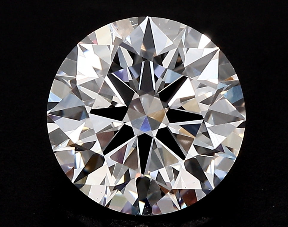 2.05 Carat Round Lab Diamond with  Cut Diamond in 14KT  view 1

