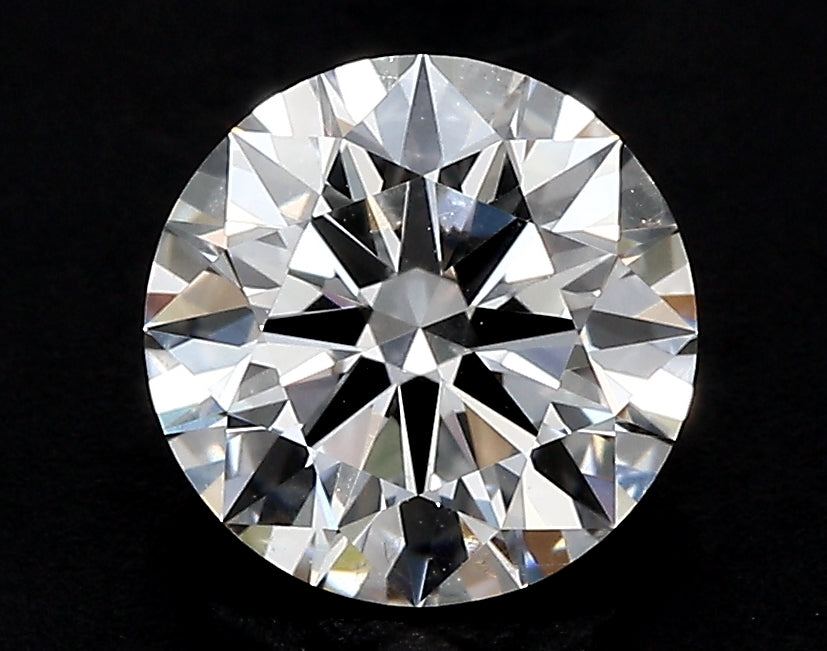 2.22 Carat Round Lab Diamond with  Cut Diamond in 14KT  view 1
