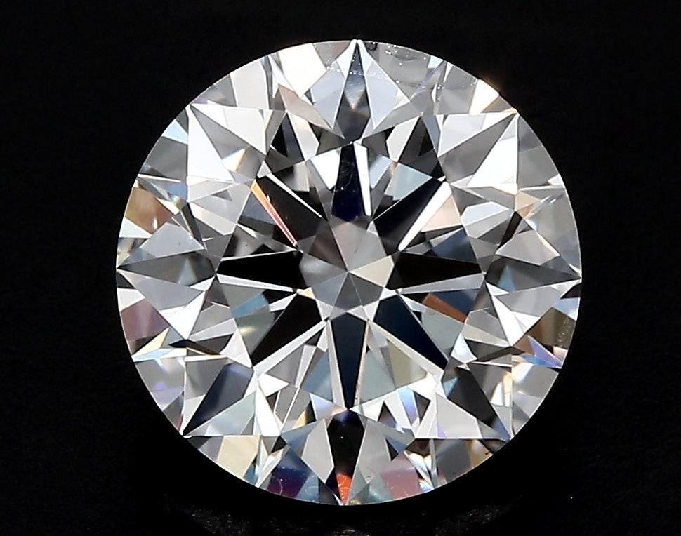 2.65 Carat Round Lab Diamond with  Cut Diamond in 14KT  view 1
