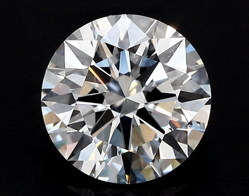 2.95 Carat Round Lab Diamond with  Cut Diamond in 14KT  view 1
