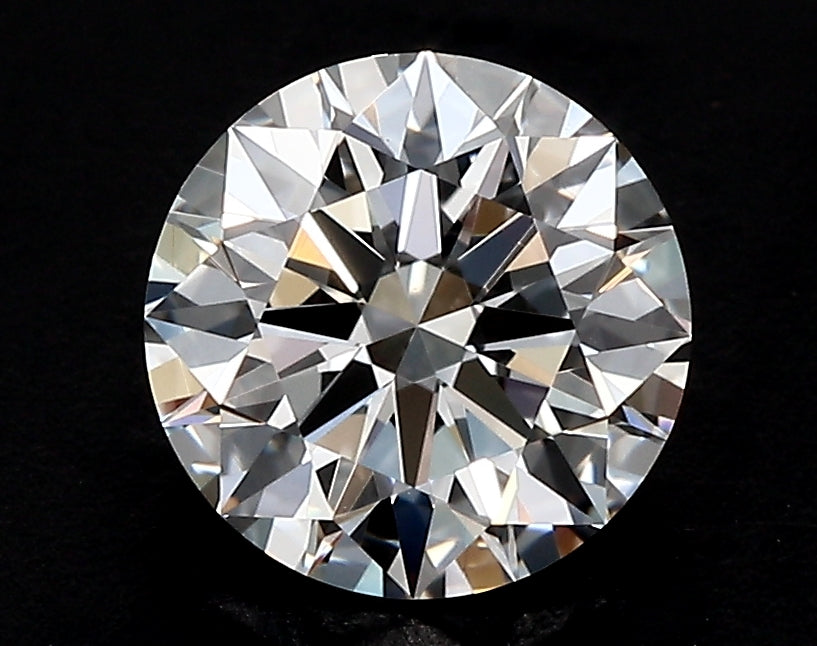 2.71 Carat Round Lab Diamond with  Cut Diamond in 14KT  view 1
