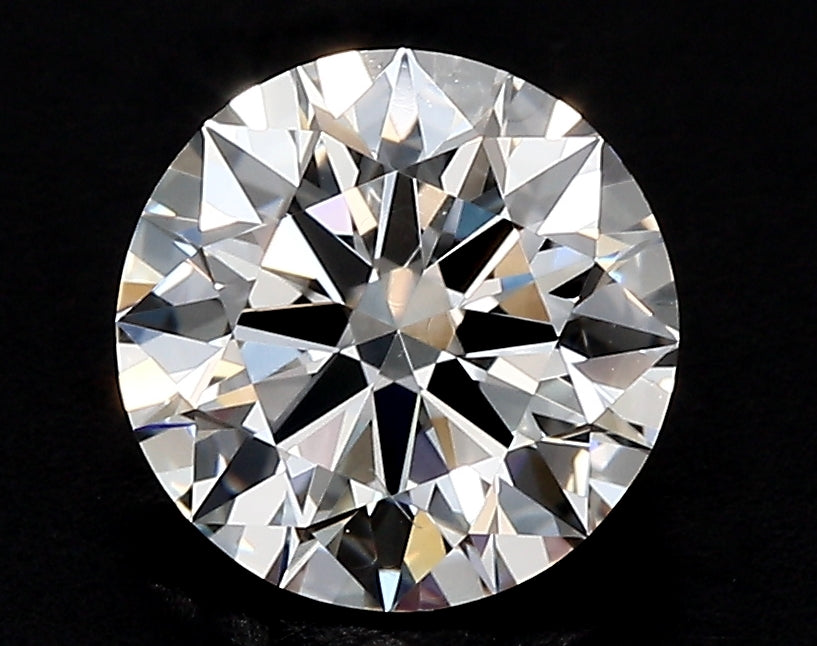 2.4 Carat Round Lab Diamond with  Cut Diamond in 14KT  view 1
