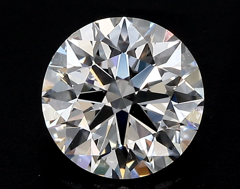 1.51 Carat Round Lab Diamond with  Cut Diamond in 14KT  view 1
