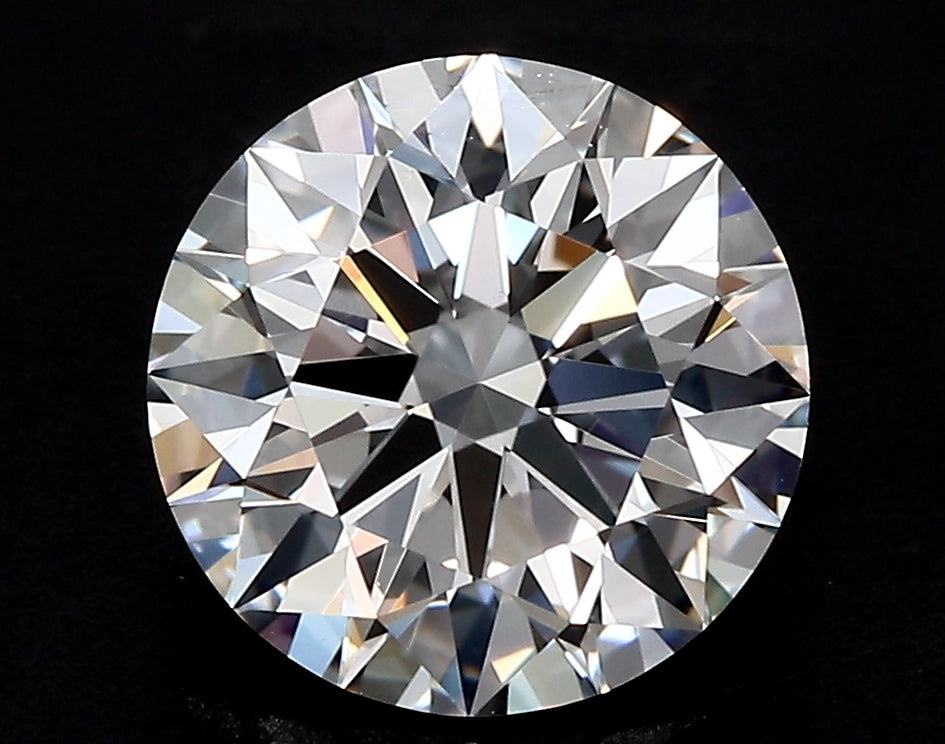 4.57 Carat Round Lab Diamond with  Cut Diamond in 14KT  view 1
