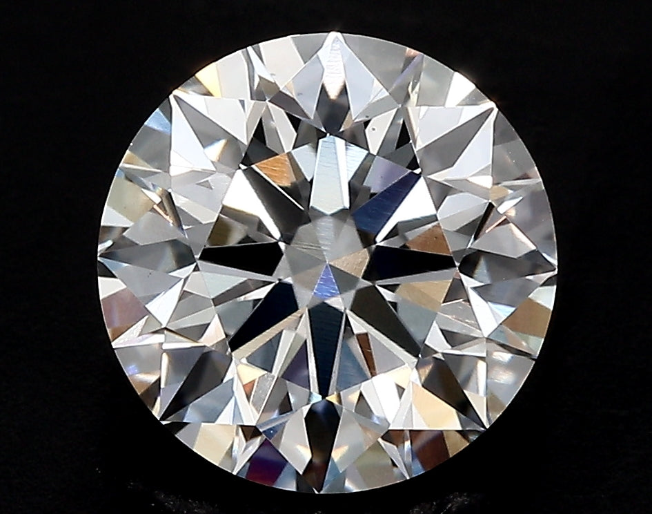 2.07 Carat Round Lab Diamond with  Cut Diamond in 14KT  view 1
