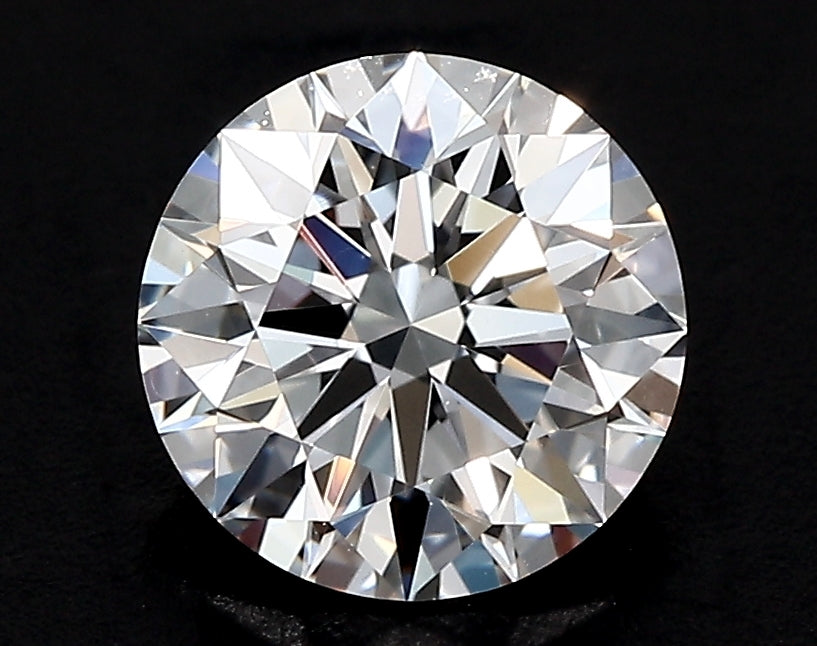 3.74 Carat Round Lab Diamond with  Cut Diamond in 14KT  view 1
