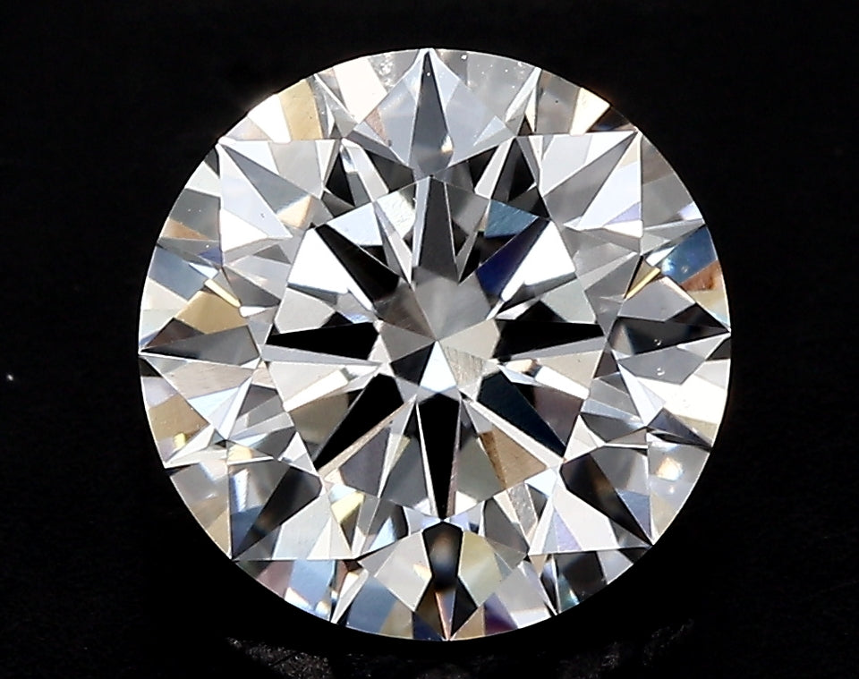1.61 Carat Round Lab Diamond with  Cut Diamond in 14KT  view 1
