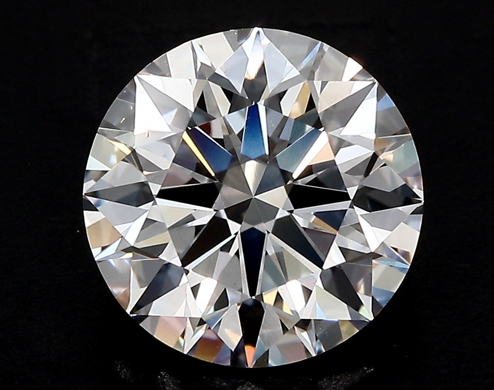 4.49 Carat Round Lab Diamond with  Cut Diamond in 14KT  view 1
