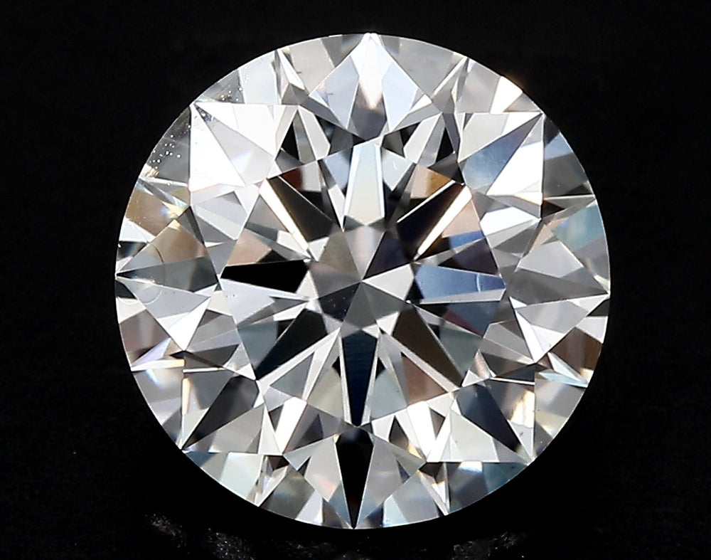 2.62 Carat Round Lab Diamond with  Cut Diamond in 14KT  view 1
