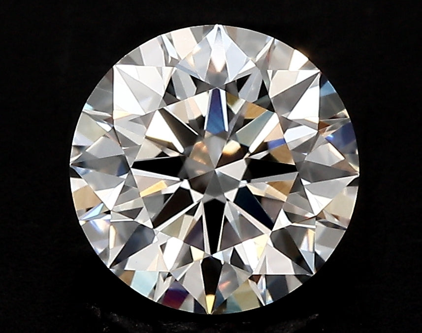 3.03 Carat Round Lab Diamond with  Cut Diamond in 14KT  view 1
