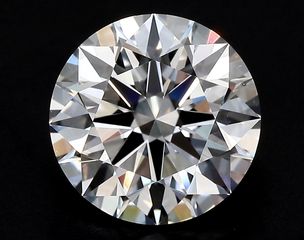 6.05 Carat Round Lab Diamond with  Cut Diamond in 14KT  view 1

