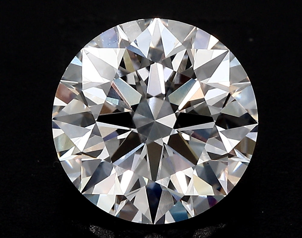 1.5 Carat Round Lab Diamond with  Cut Diamond in 14KT  view 1
