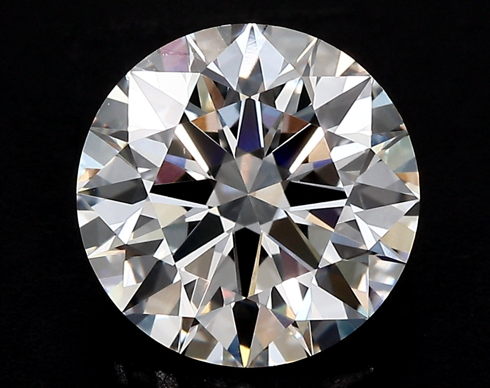 3.01 Carat Round Lab Diamond with  Cut Diamond in 14KT  view 1
