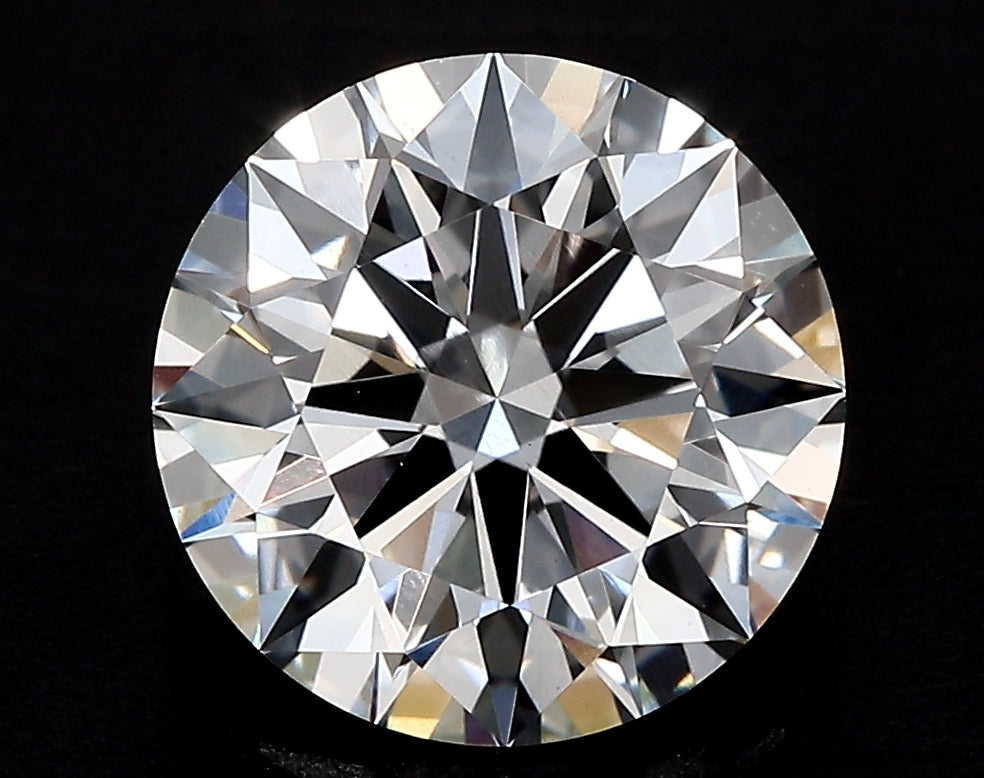 2.56 Carat Round Lab Diamond with  Cut Diamond in 14KT  view 1
