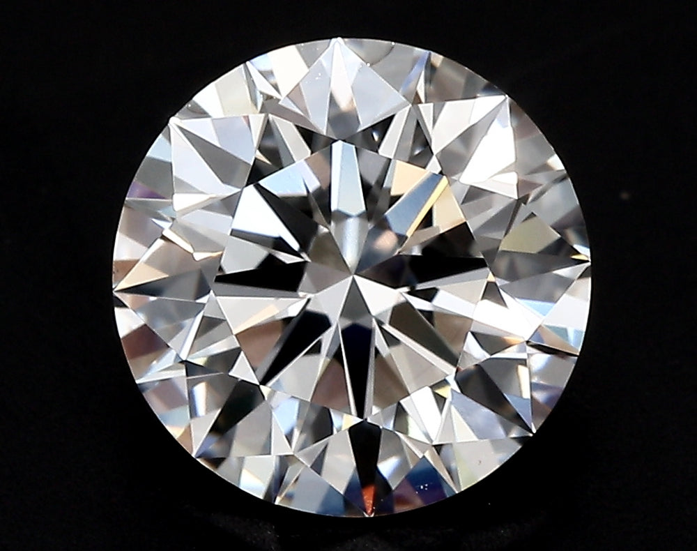 3.21 Carat Round Lab Diamond with  Cut Diamond in 14KT  view 1
