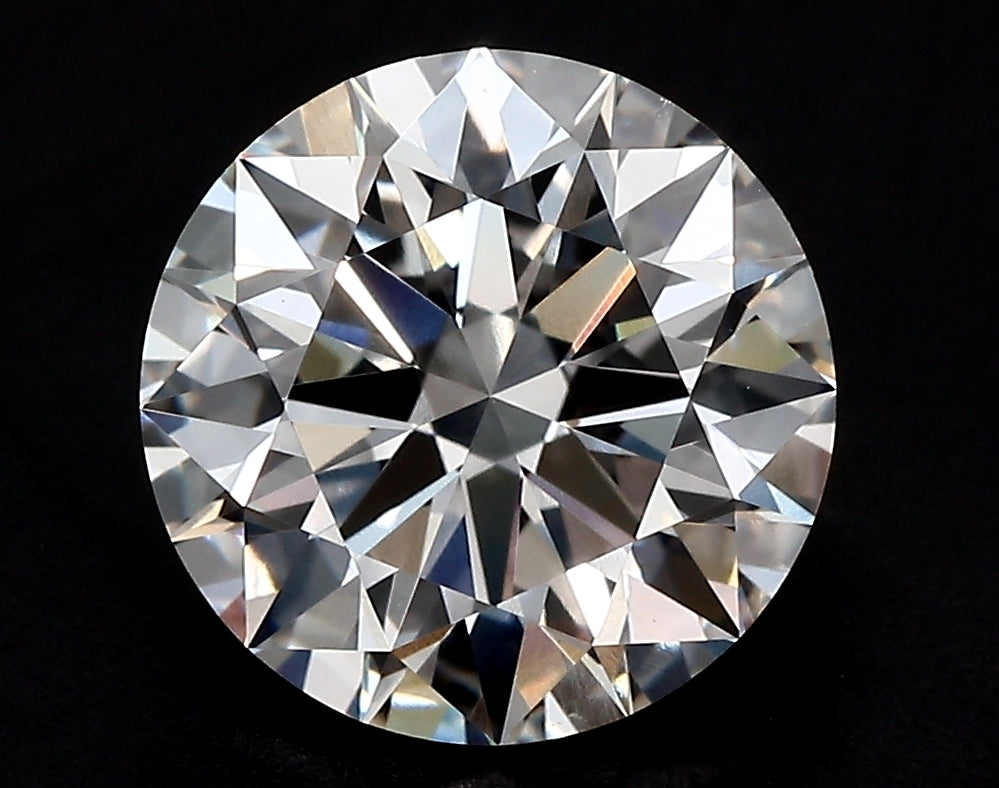 3.54 Carat Round Lab Diamond with  Cut Diamond in 14KT  view 1
