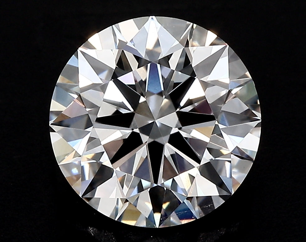 4.01 Carat Round Lab Diamond with  Cut Diamond in 14KT  view 1
