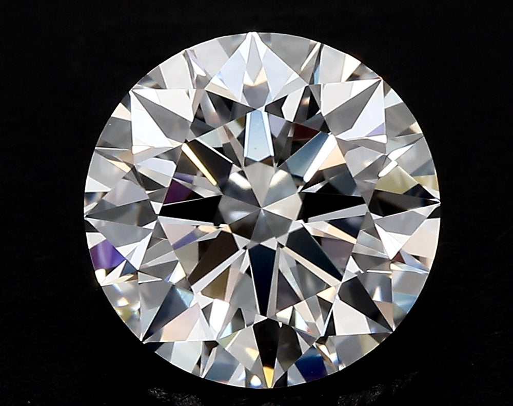 1.51 Carat Round Lab Diamond with  Cut Diamond in 14KT  view 1
