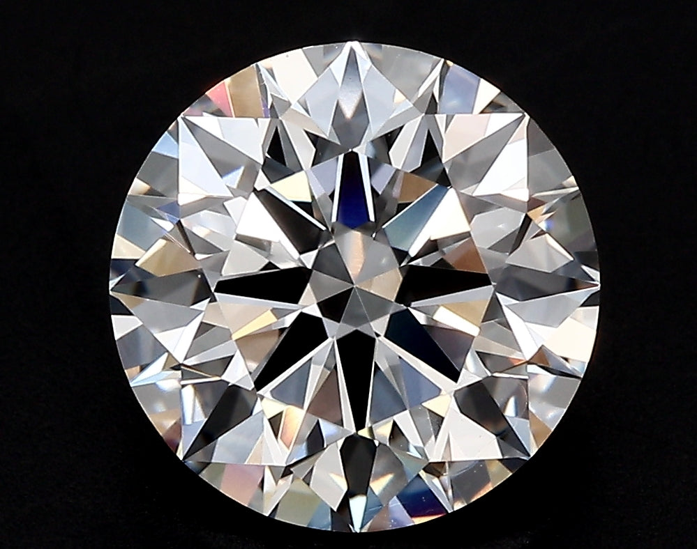 3.86 Carat Round Lab Diamond with  Cut Diamond in 14KT  view 1
