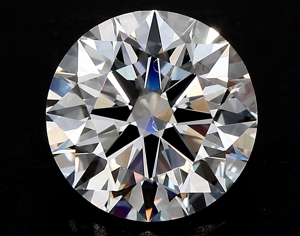 2.65 Carat Round Lab Diamond with  Cut Diamond in 14KT  view 1
