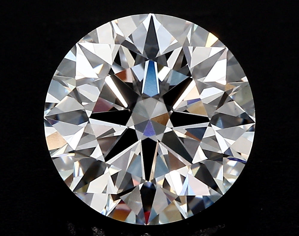 2.45 Carat Round Lab Diamond with  Cut Diamond in 14KT  view 1
