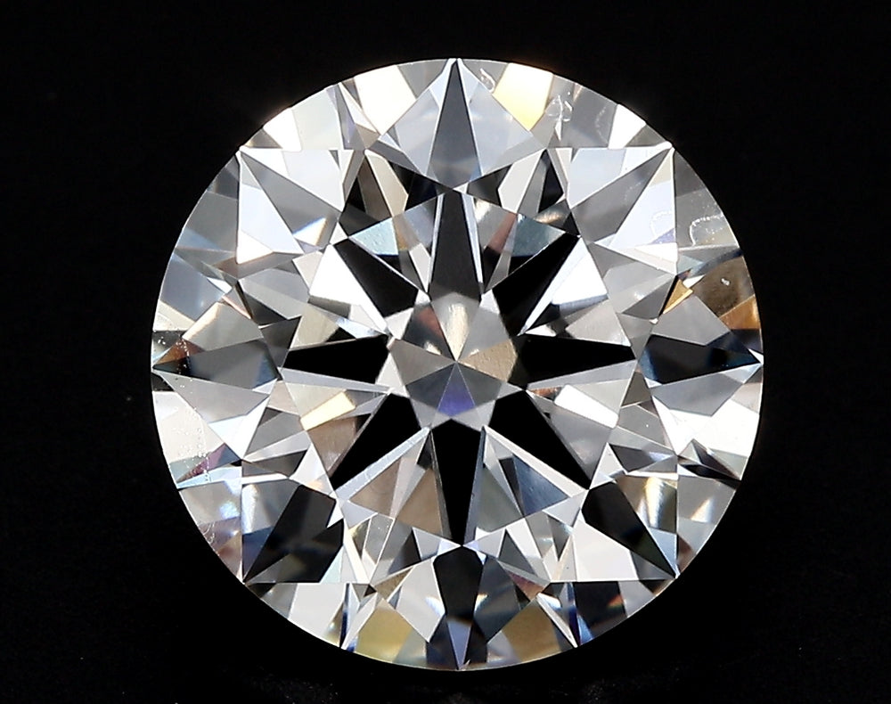 2.2 Carat Round Lab Diamond with  Cut Diamond in 14KT  view 1
