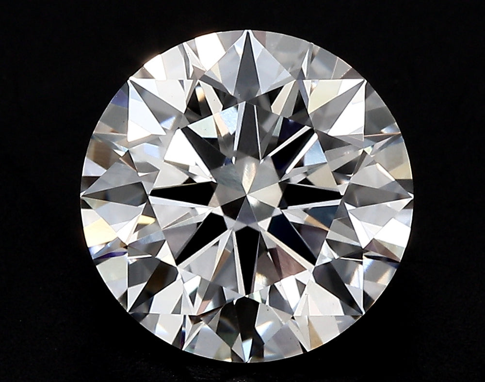 2.08 Carat Round Lab Diamond with  Cut Diamond in 14KT  view 1
