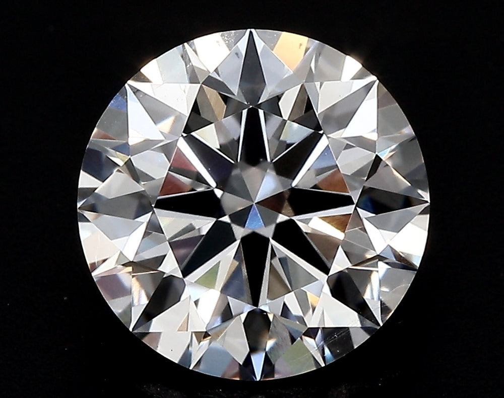 2.23 Carat Round Lab Diamond with  Cut Diamond in 14KT  view 1
