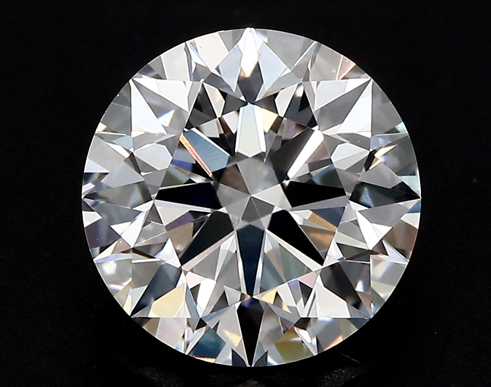 2.6 Carat Round Lab Diamond with  Cut Diamond in 14KT  view 1
