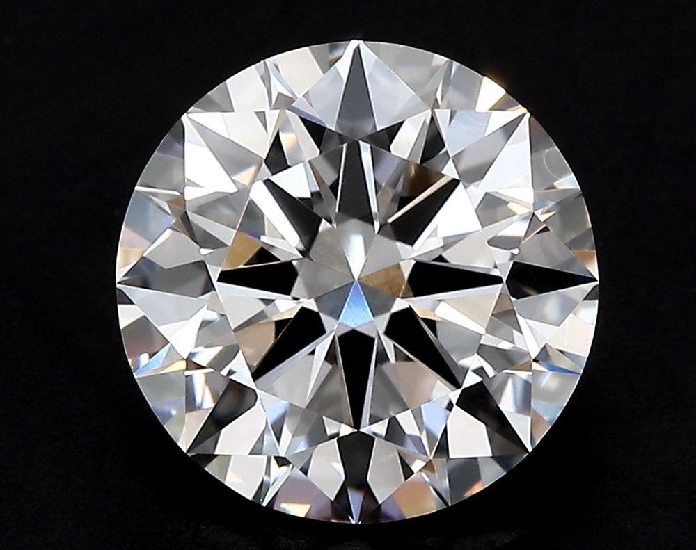 3.09 Carat Round Lab Diamond with  Cut Diamond in 14KT  view 1
