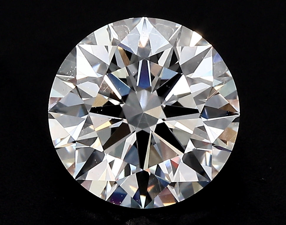 2.21 Carat Round Lab Diamond with  Cut Diamond in 14KT  view 1
