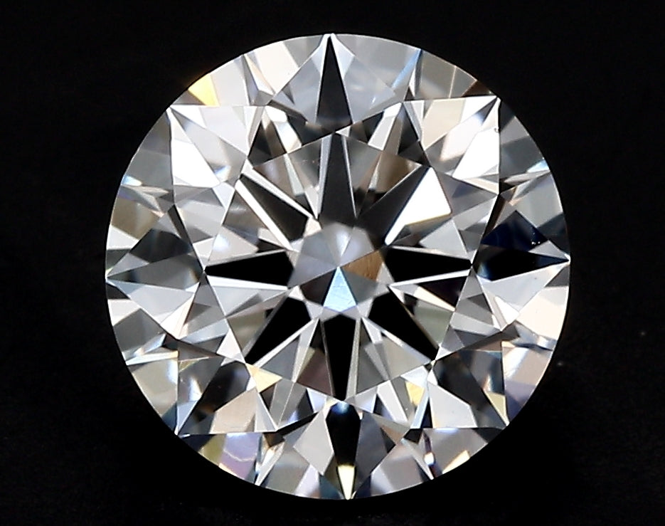 1.51 Carat Round Lab Diamond with  Cut Diamond in 14KT  view 1
