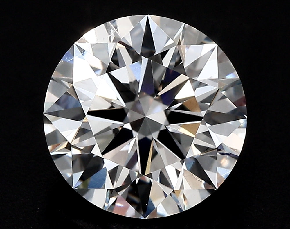 2.51 Carat Round Lab Diamond with  Cut Diamond in 14KT  view 1
