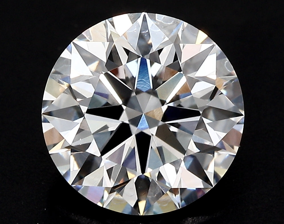 2.51 Carat Round Lab Diamond with  Cut Diamond in 14KT  view 1
