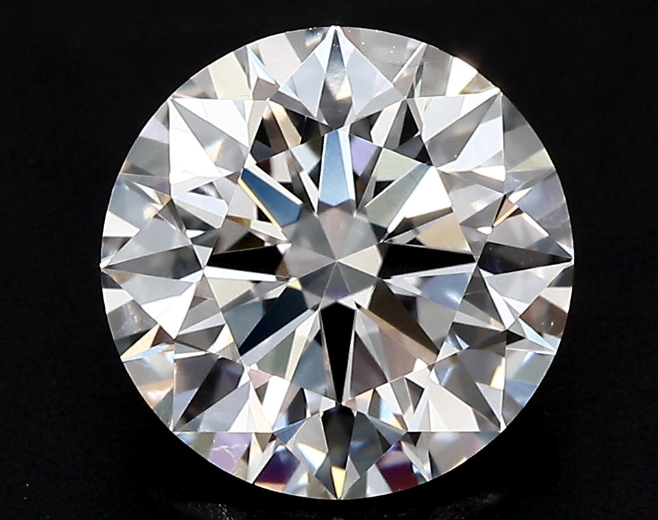 3.39 Carat Round Lab Diamond with  Cut Diamond in 14KT  view 1
