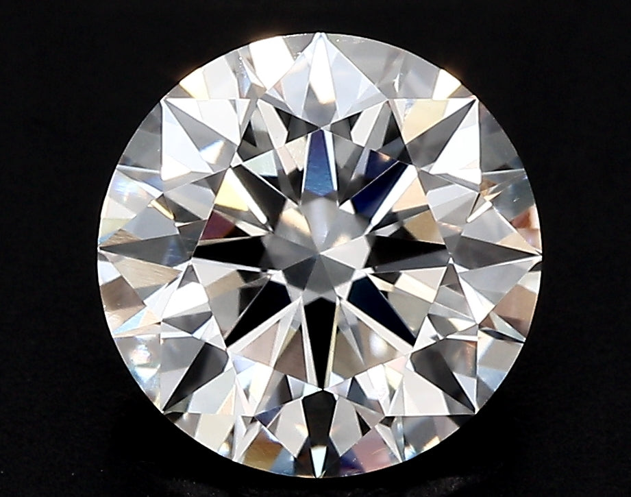 2.6 Carat Round Lab Diamond with  Cut Diamond in 14KT  view 1
