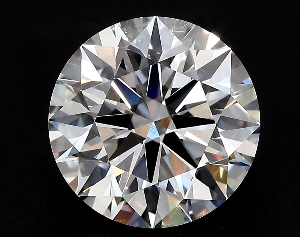 2.5 Carat Round Lab Diamond with  Cut Diamond in 14KT  view 1
