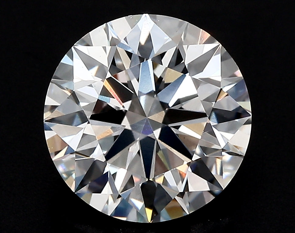 3.46 Carat Round Lab Diamond with  Cut Diamond in 14KT  view 1
