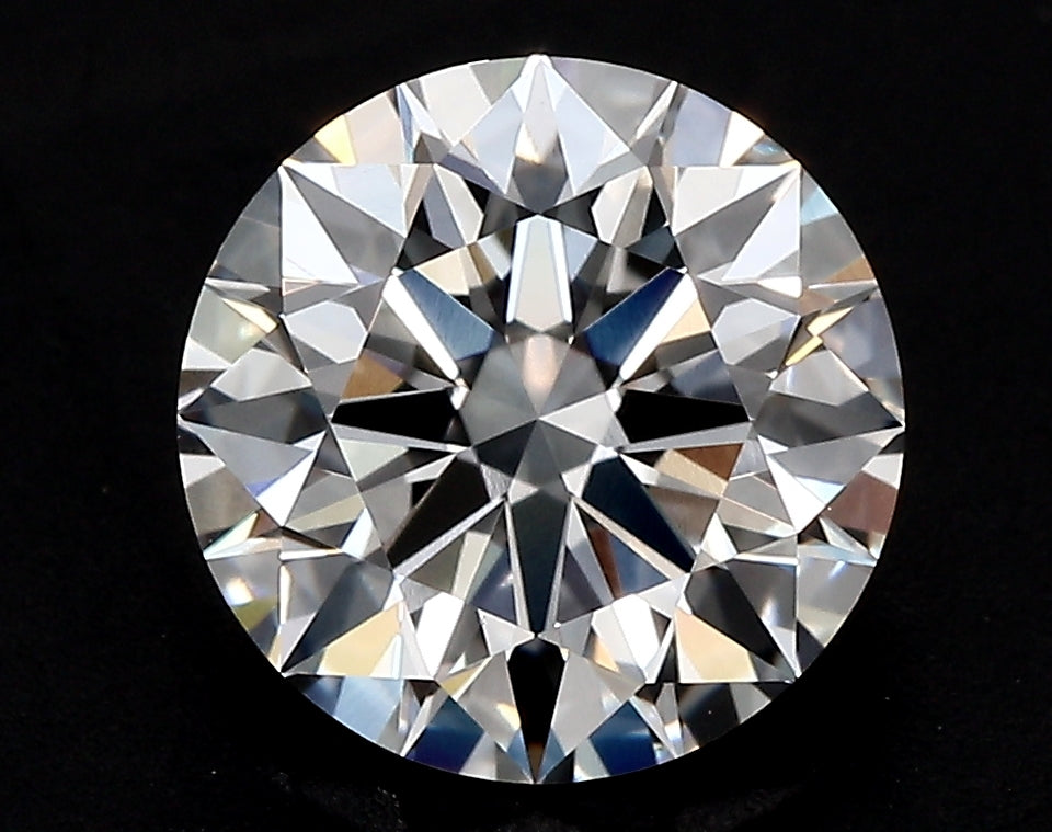 6.41 Carat Round Lab Diamond with  Cut Diamond in 14KT  view 1
