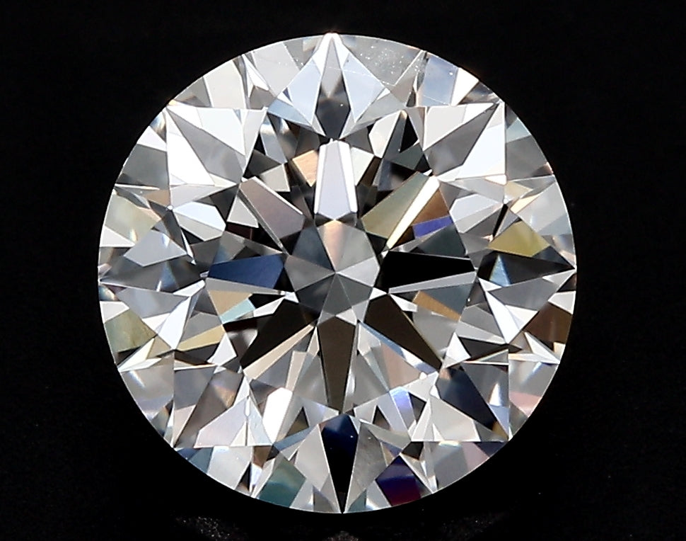 4.03 Carat Round Lab Diamond with  Cut Diamond in 14KT  view 1
