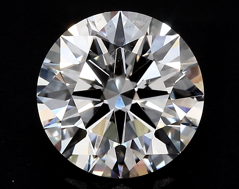 1.51 Carat Round Lab Diamond with  Cut Diamond in 14KT  view 1
