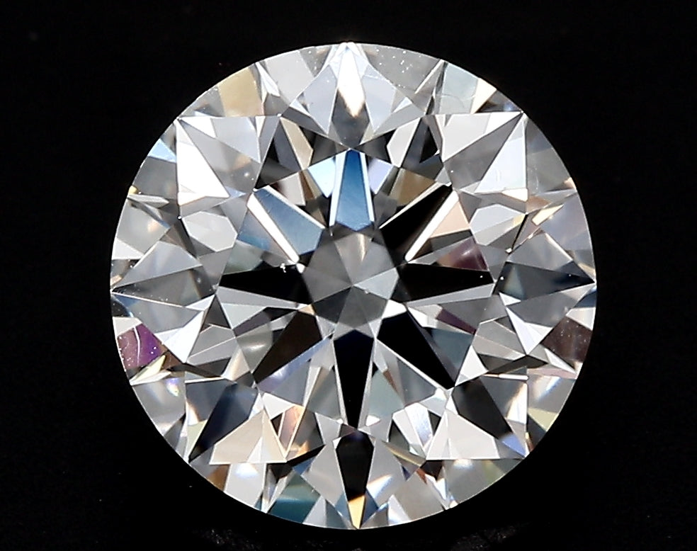 3.74 Carat Round Lab Diamond with  Cut Diamond in 14KT  view 1
