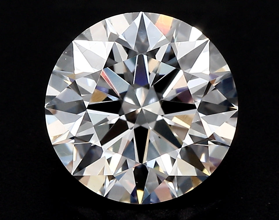 1.47 Carat Round Lab Diamond with  Cut Diamond in 14KT  view 1
